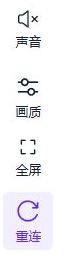 真实播放器的声音、画质、全屏与重连工具